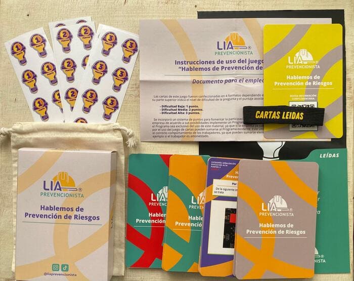 Juego de cartas Hablemos de Prevención de Riesgos