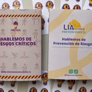 Pack Juegos de Cartas Hablemos de Prevención de Riesgos y Riesgos Críticos